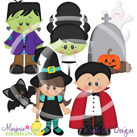 Fright Night SVG Cutting Files Includes Clipart - Click Image to Close